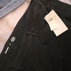 Womens Black Distressed Pants